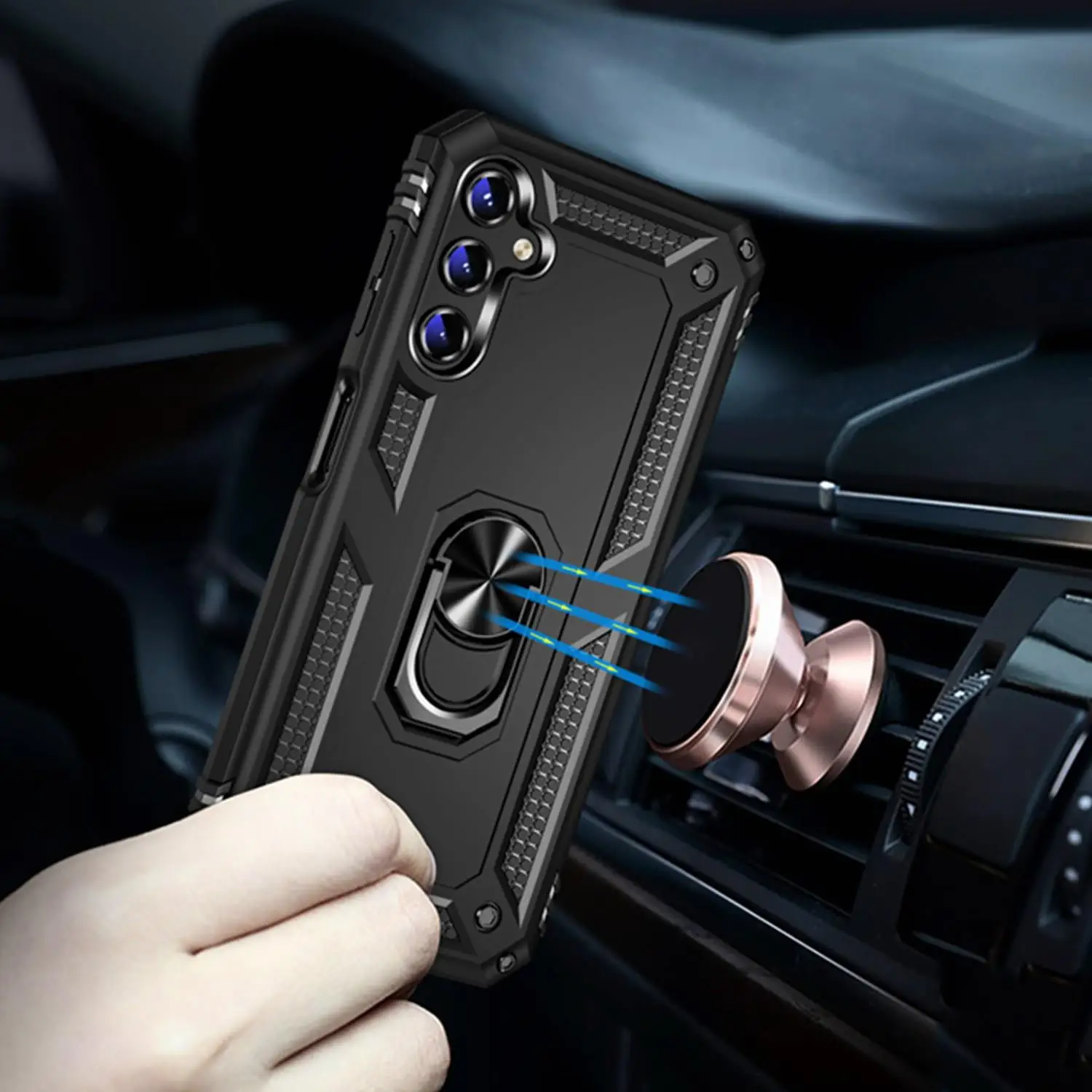 Para samsung galaxy a54 a14 a34 a04s a13 a23 a33 a53 a73 5g casos armadura macia à prova de choque caso silicone colisão duro pc_voghion.com