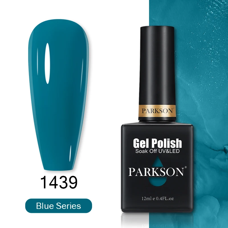 

Parkson 12ml Gel Nail Polish Blue Color Varnish Soak Off UV LED Semi Permanent Gel Nail Manicure Gel Polish Nail Top Base Coat