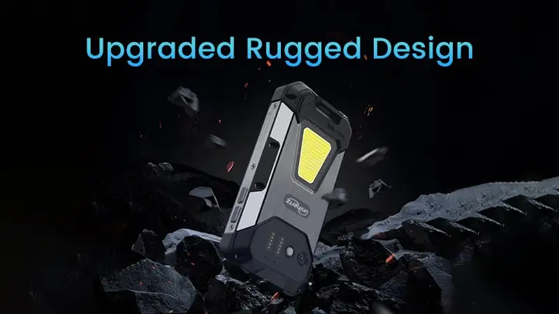 Unihertz Tank Mini, 4.3-Inch Small Screen Android 13 4G Rugged Smartphone With Camping Light and 8+256GB NFC SD Card