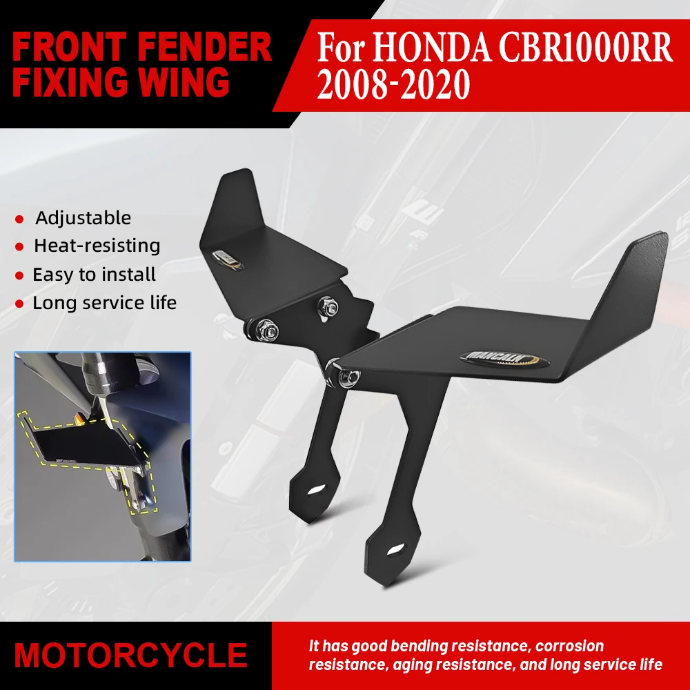 

Подходит для Honda CBR1000RR 2008-2020, боковые крылья мотоцикла. Переднее крыло, боковое ветровое стекло, аэродинамическое крыло