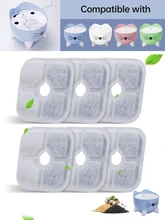  Activated Carbon Filter for Pi xi Cat Drinking Fountain Square Filters 12 Replacement Cat Dog Water Dispenser Replacement Filter 