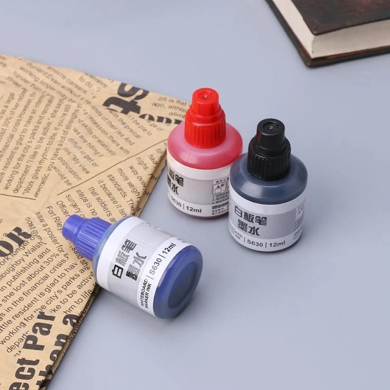 화이트보드 마커 펜 리필 잉크 12ml 작은 병 유치원  장식
