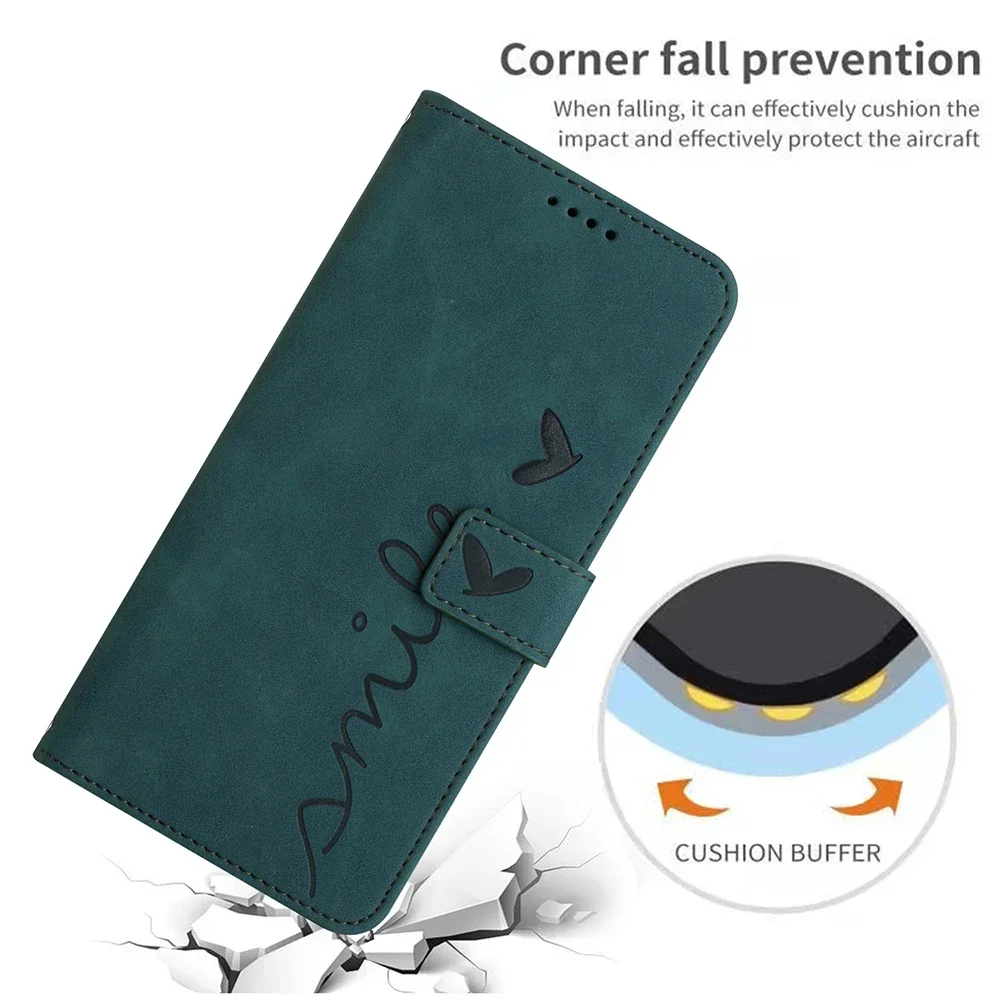 Leather Flip Wallet Case with Card Holder and Stand Cover