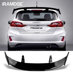 Spoiler for Ford Fiesta Active Gloss Black Rear Windshield Wing Trunk 2013-2022 Carbon Paint ABS Accessories