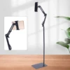 360° Tablet Floor Stand Floor Standing Mobile Phone Holder Tripod Stand Rotating Mount Height Adjustable 2