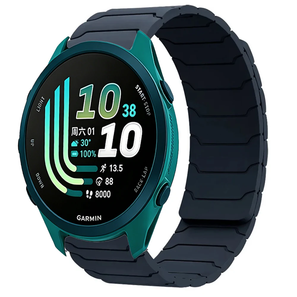 Versatile Silicone Smartwatch Strap with Magnetic Breathable Design