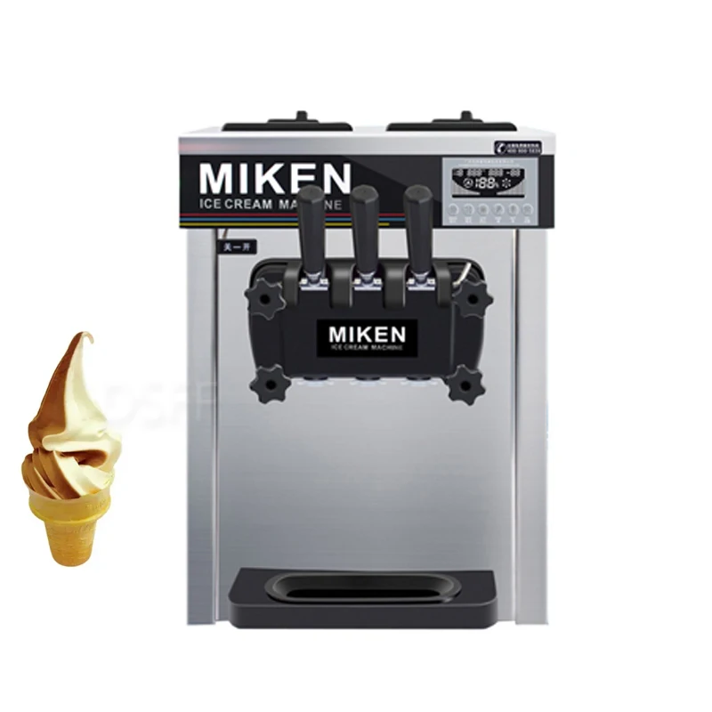 

Машина для мороженого из нержавеющей стали, три вкуса, коммерческий автоматический торговый автомат для замороженного йогурта