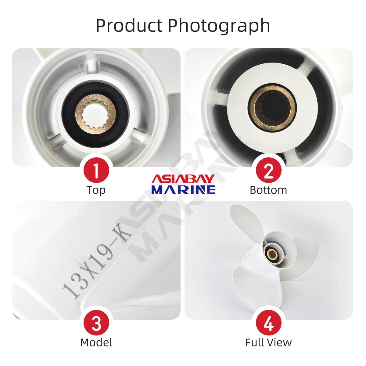 Yamaha Outboard Propeller Motor Aluminum Alloy Screw 13*19 Inch For 50hp 60hp 70hp 75hp 80hp 90hp 115hp 130hp Boat Engine Part marine propeller