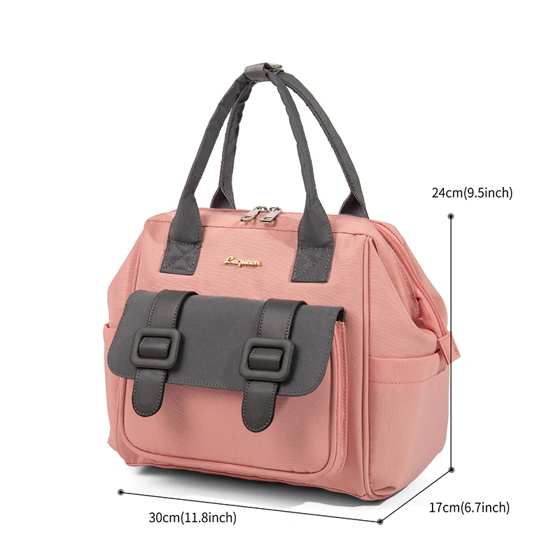 LEQUEEN Baby Diaper Bag High-Capacity Handheld One Shoulder Oblique Cross Mommy Bag Outgoing Convenient Multifunctional Backpack 6