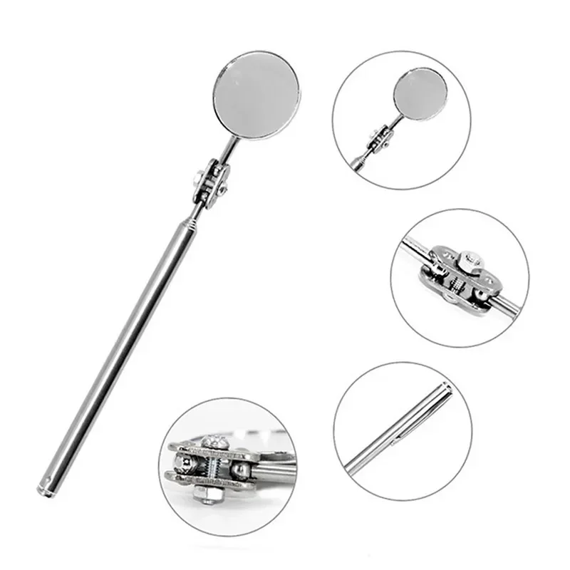 휴대용 자동차 각도 관찰 펜 자동차 텔레스코픽 감지 렌즈 검사 라운드 Mirrorcar 검사 거울 30mm 50mm