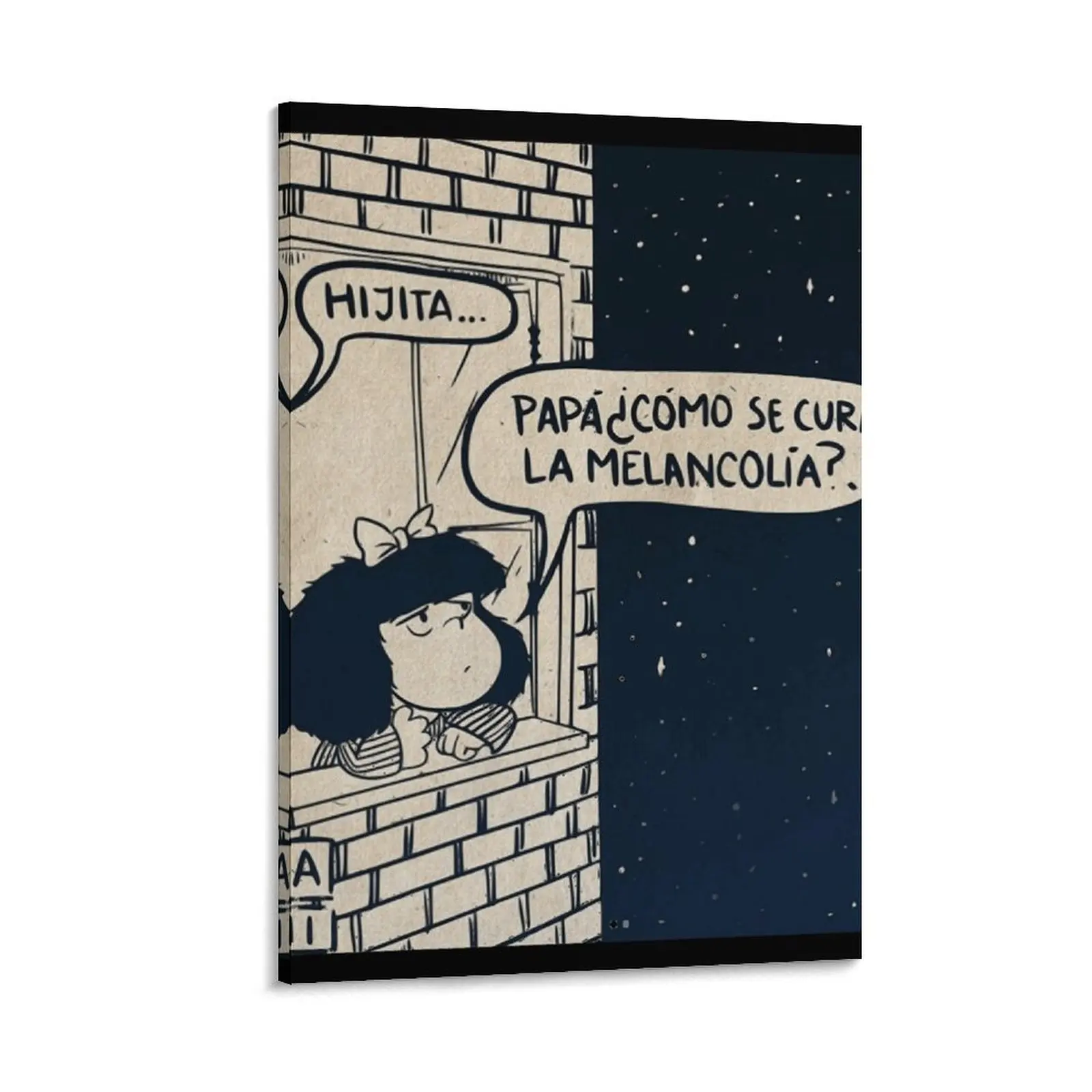 Mafalda Quino Tribute Canvas Painting poster da parete decorazione della  casa cornice da parete per soggiorno - AliExpress