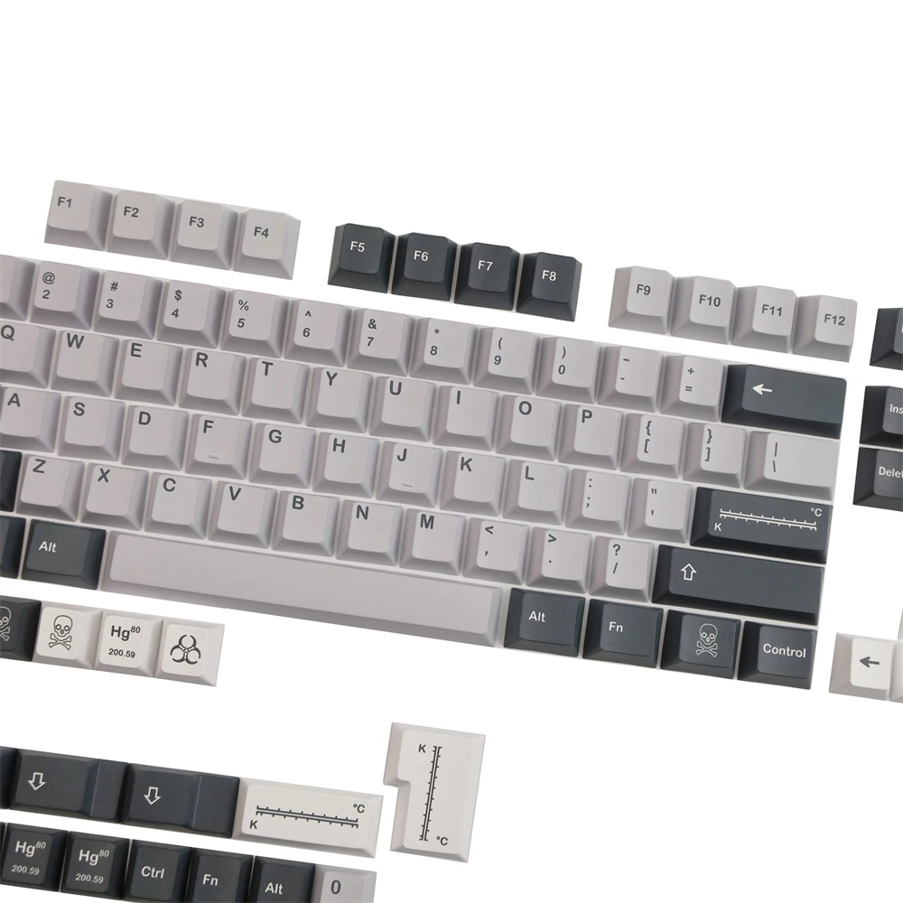 Gmk Mercury Keycaps Teclas Personalizadas Perfil Pbt Cherry 142 Teclas Interruptor mx Teclado Mecânico 60 80 Layout - Imagem 3
