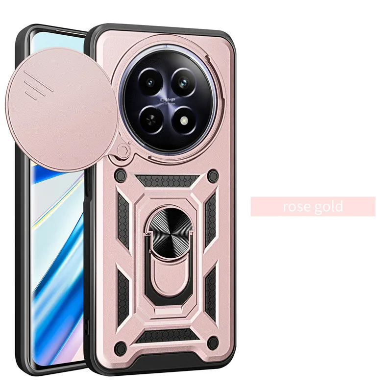 Enhanced Armor Case with Lens Protection and Magnetic Ring Holder