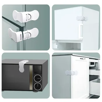 3 /5 PCS Set Baby Safety Drawer Lock Baby Hand Clip Resistant Cabinet Lock Child Protection L
