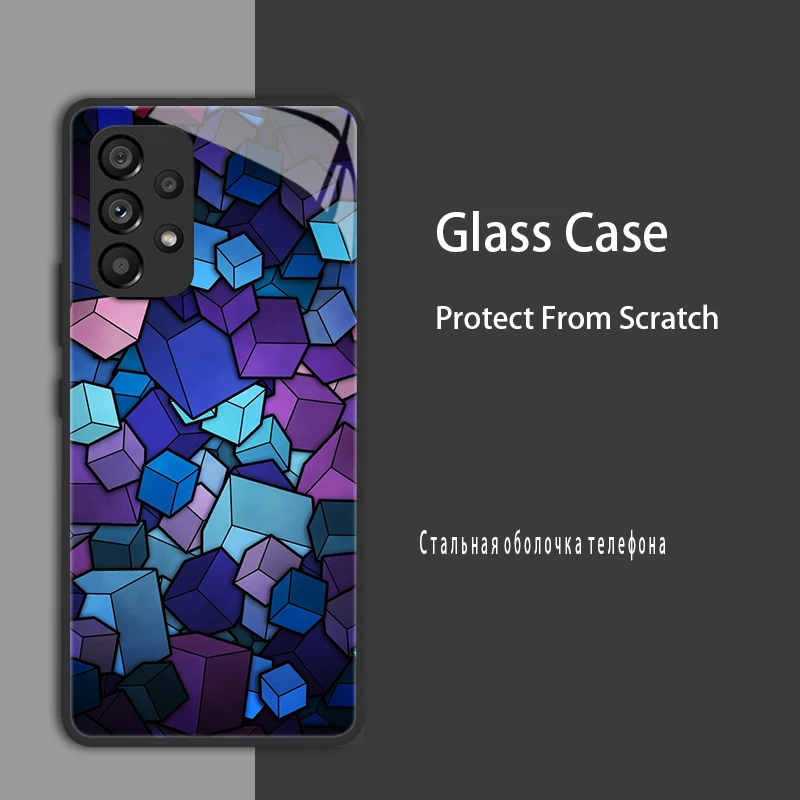 Advanced Protective Tempered Glass Phone Case with Hard Coque Bumper