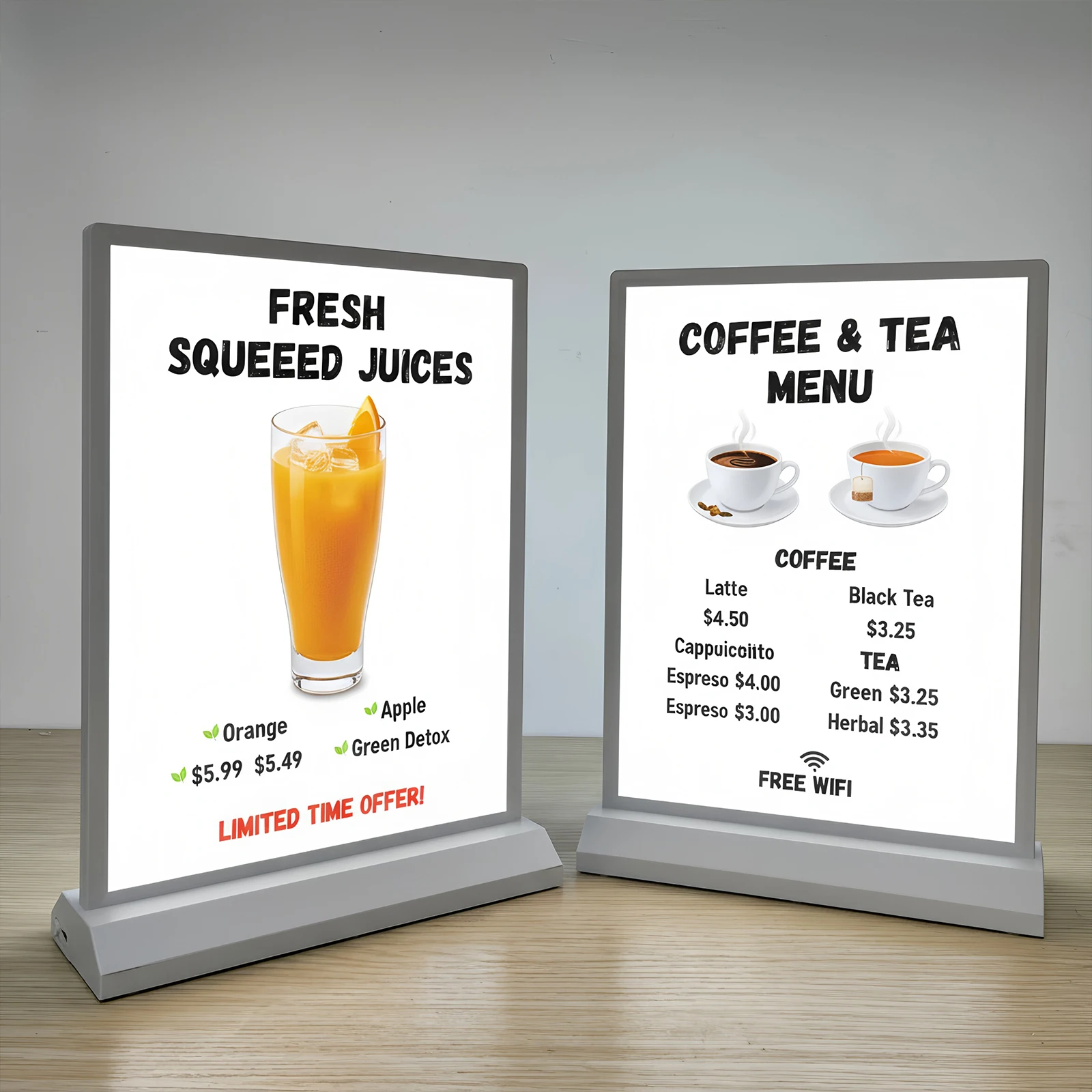 A4 LED Lightbox Business LED Light Sign Advertising Lighting LED Poster Menu Display for Restaurant Cafe Shop