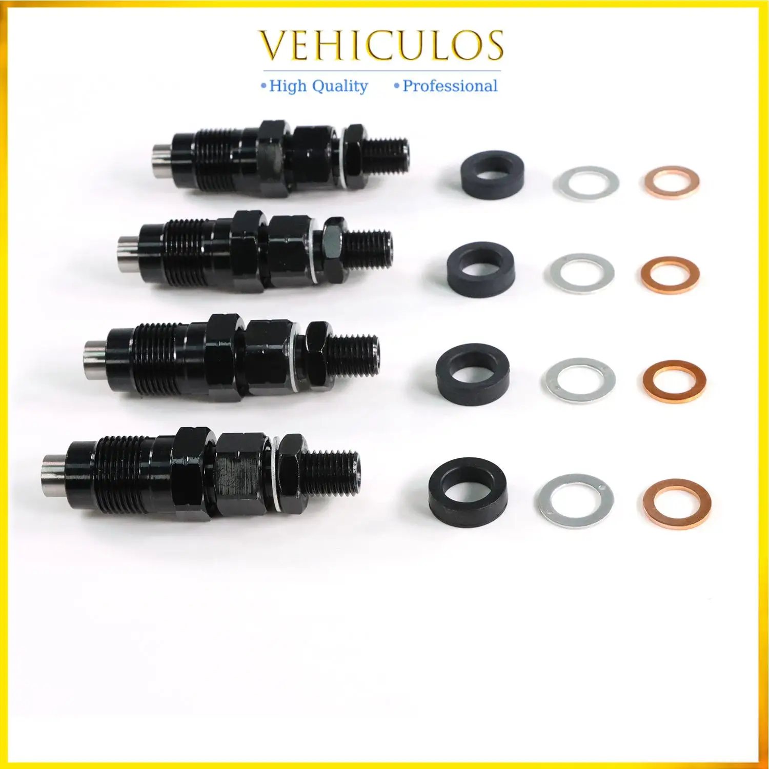 4pcs Diesel Fuel Injector With Washer Set Fits For Mitsubishi Pajero-651876