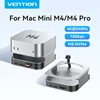 Vention USB HUB Docking Station for Mac Mini M4 Pro DP 4K@240Hz M.2 NVMe SSD USB 3.2 10Gbps 3.5MM SD&TF for Mac Mini M4/M4 Pro