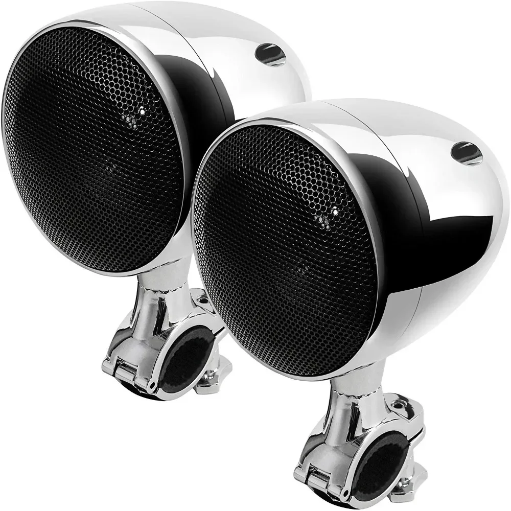 300W Amplifer 4 Inches Waterproof Motorcycle Stereo Bluetooth Radio Speakers High-End ATV UTV Audio Play System with USB AUX MP3 motorcycle speaker