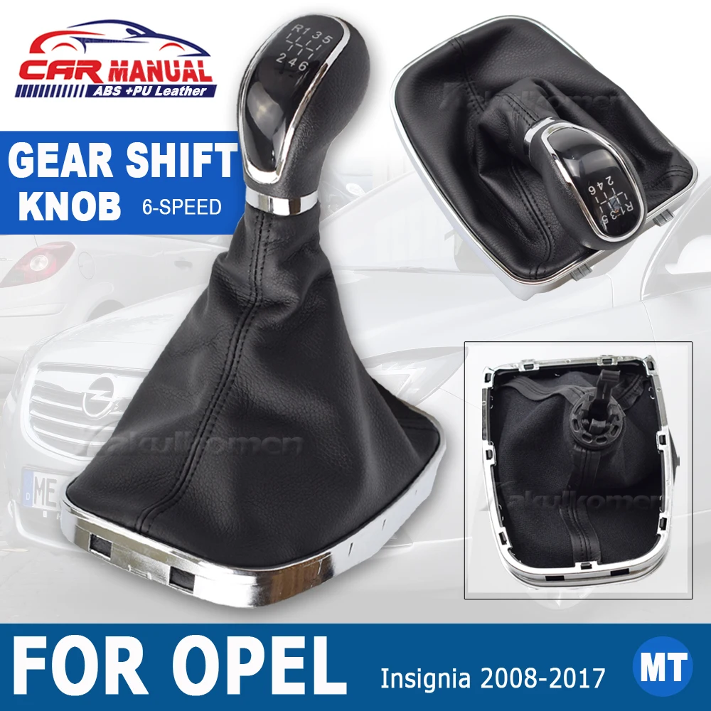 Auto-Styling manueller Schalthebel Schalthebel Knopf mit Lederstiefel für  Opel Vauxhall Insignia 2012 2017 2011-2014 - AliExpress