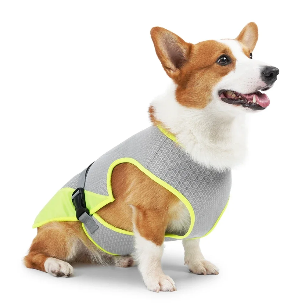 thumbnail image 1 of Chaleco refrescante de verano para perros, arnés reflectante de liberación rápida, ropa para mascotas, chaqueta fresca para perros pequeños y medianos, abrigo más fresco, 1 of 5