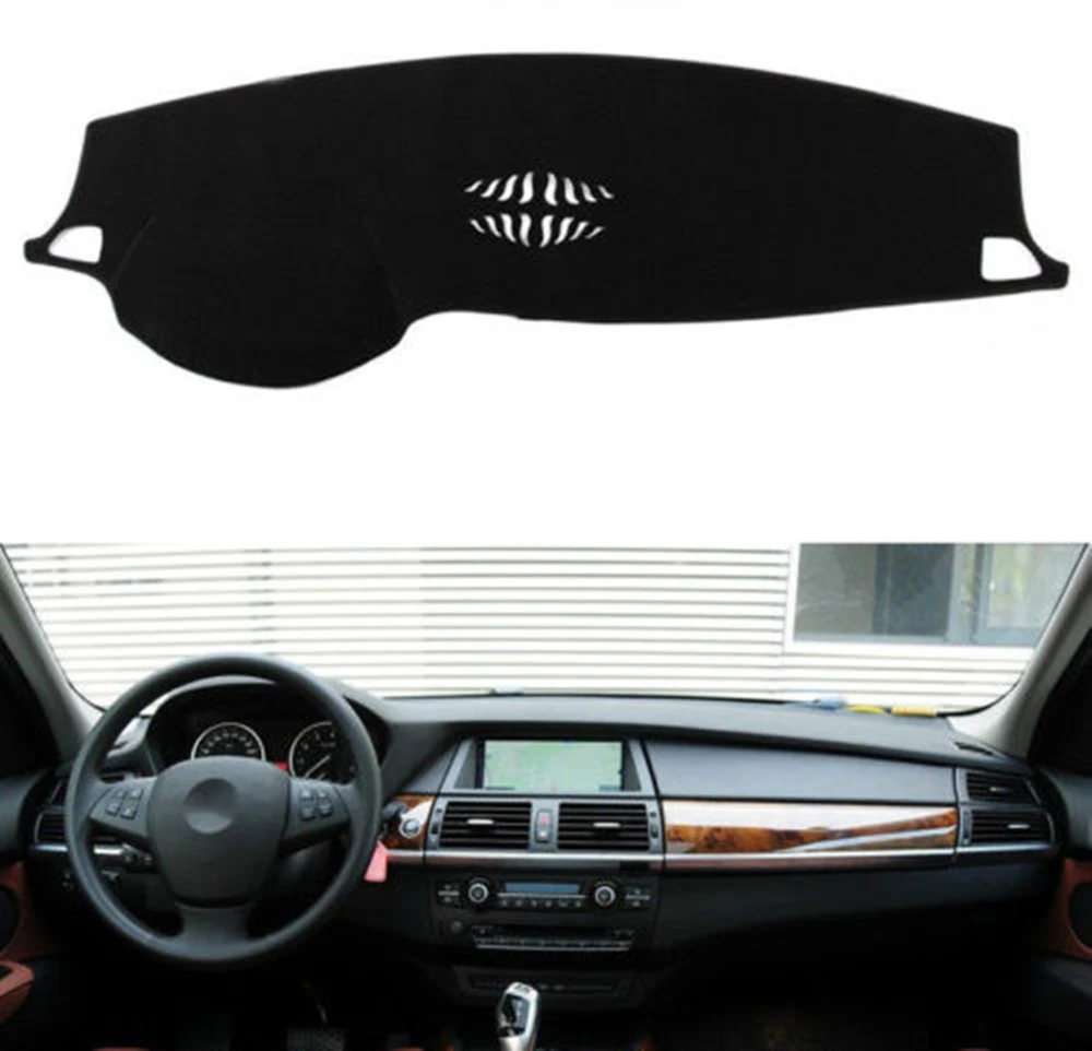 

Front Dashboard Cover Carpet Car Dash Board Mat Sun Shield Pad Shade Strip Dashmat Trim For BMW X5 X6 2008-2013