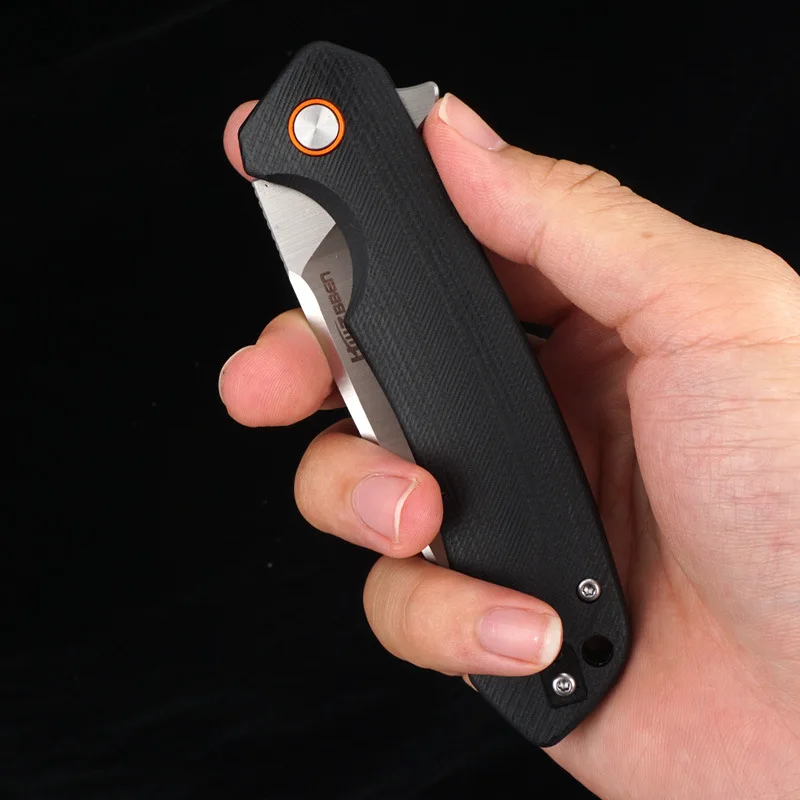 Pocket Folding Knife J146 D2 Blade G10 Handle Outdoor Hunting Hiking Tactical Jackknife Kitchen Utility Survival Camping Knife 5
