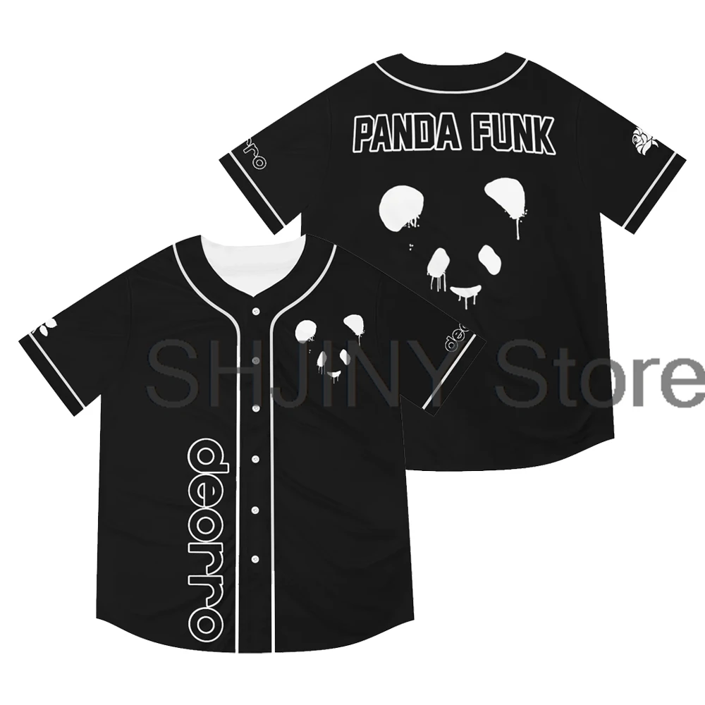 Женская/мужская бейсбольная куртка Deorro Merch Panda Funk, футболка с коротким рукавом и V-образным вырезом для фестивалей EDM
