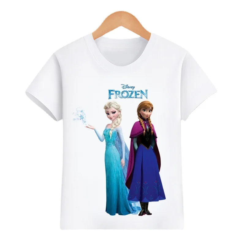 Disney Frozen Sophia Print Tees T-Shirt Da Uomo Kawaii Girocollo Allentato Ladies White Tops Girl Fashion Donna Camicette Abbigliamento Hippie