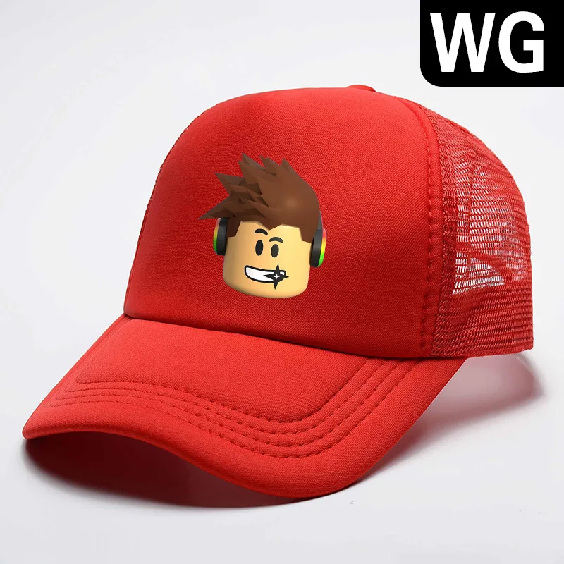 Game Roblox Children Baseball Cap Adult Cartoon Anime Figure Print