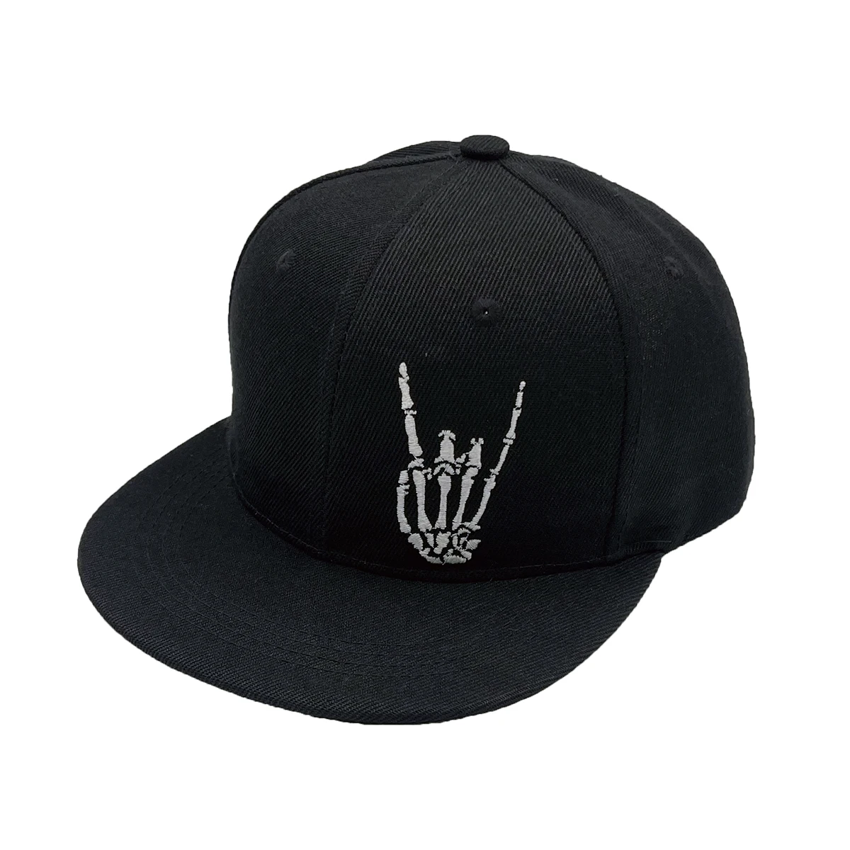 

Unisex Skeleton Finger Embroidery Hip-hop Hats Outdoor Adjustable Casual Baseball Caps Sunscreen Hat