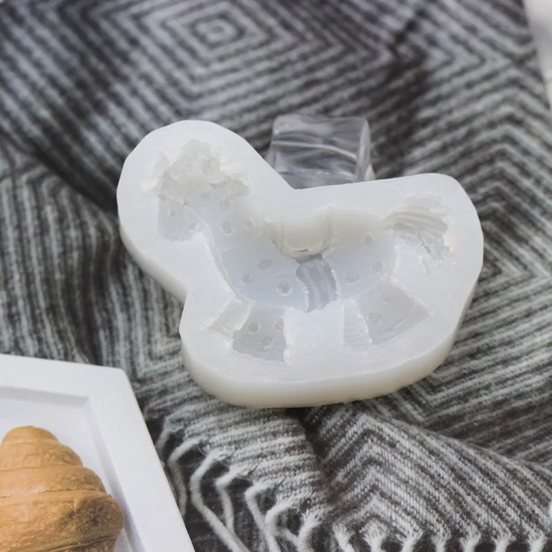 3D Trojan Horse Shape Soap Molds Aromatherapy Mold Handmade Tools for Perfume Soap Resin Craft Molds for Making