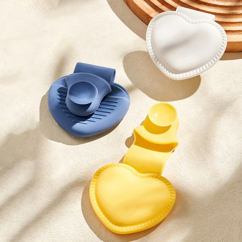 1Pc Thicken Baking Silicone Oven Mitts Microwave Oven Glove Heat Insulation Anti-slip Grips Bowl Pot Clips Kitchen Gadgets