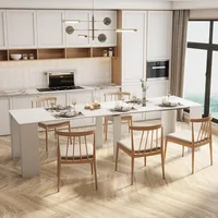 Dining Tables,Multifunctional expandable console table to save space indoors,kitchen dining table Dining Room Furniture 1