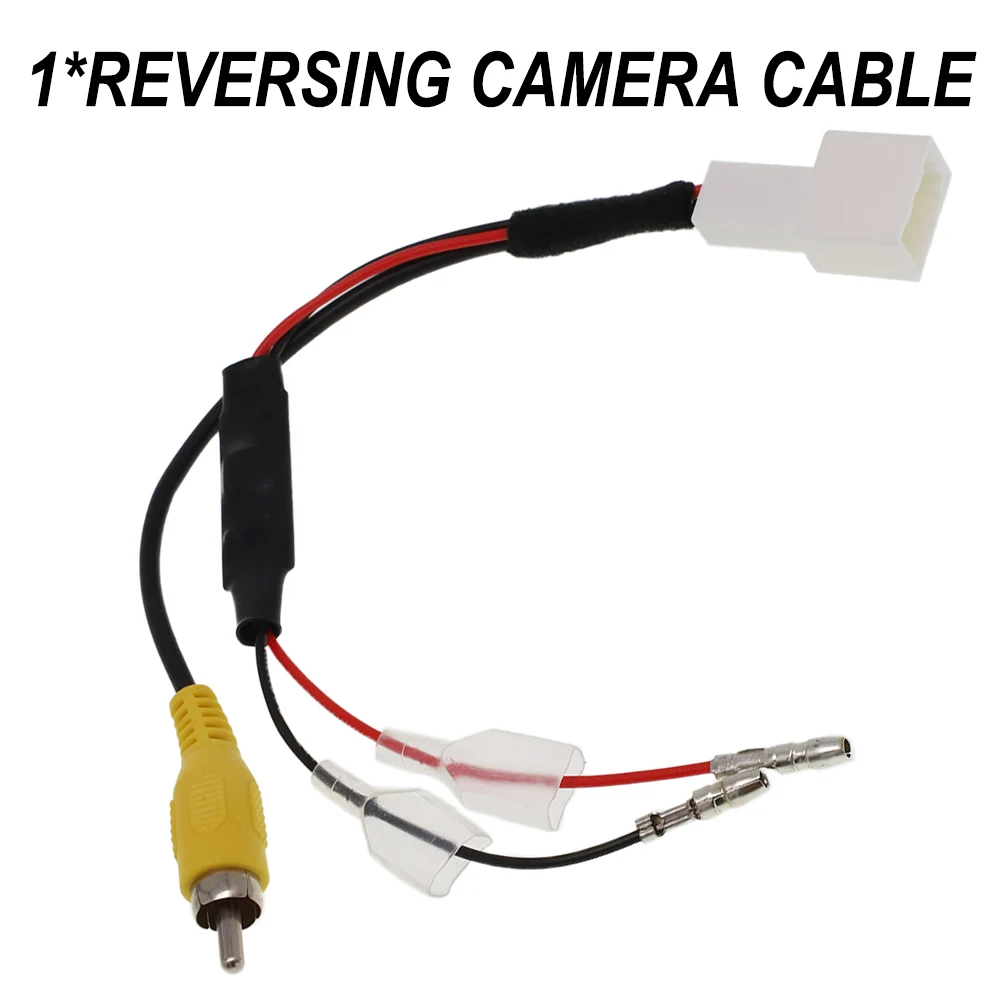 

22.5cm/8.86'' Car Reverse Backup Camera 4 Pin For Toyota Connector Retention Wiring Harness Cable Plug Adapter Wire Signal Power