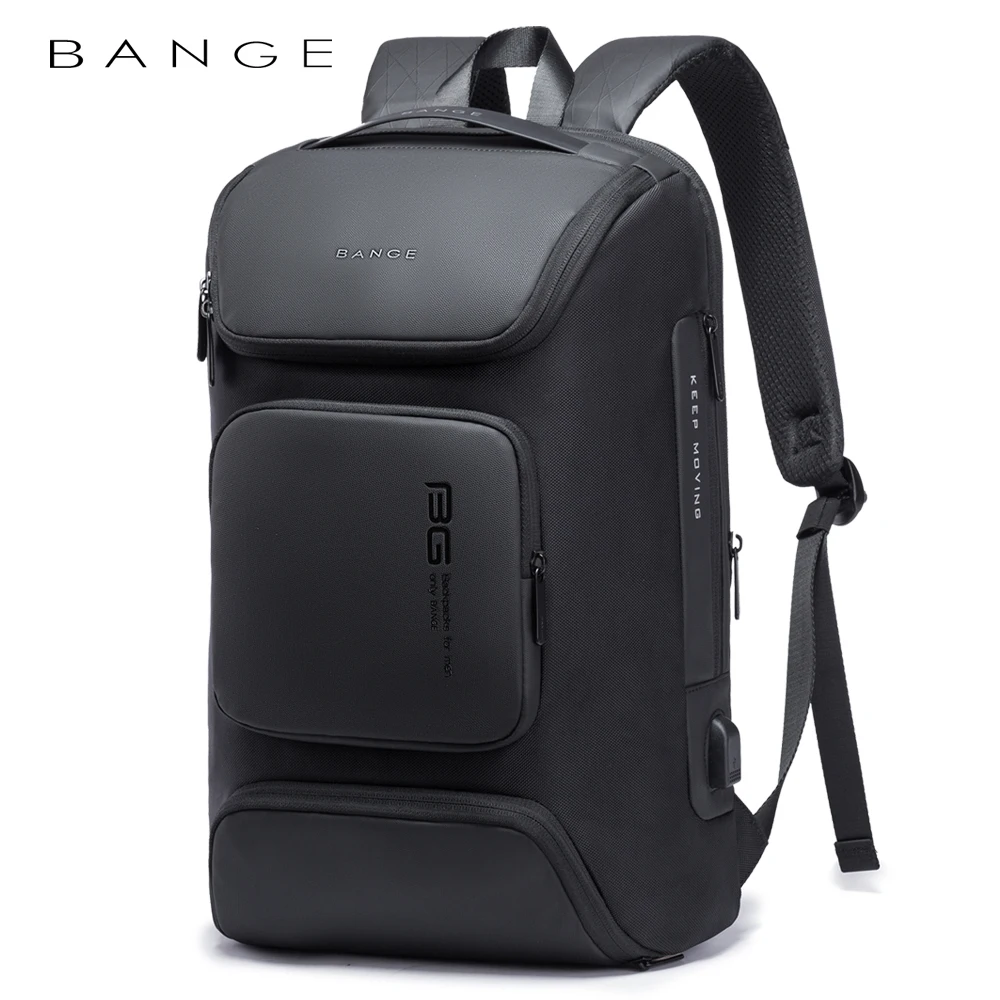 

BANGE New Style Large Capacity USB Charging Multifunctional Backpack Wear-resistant Oxford Casual Travel Bag School Mochila