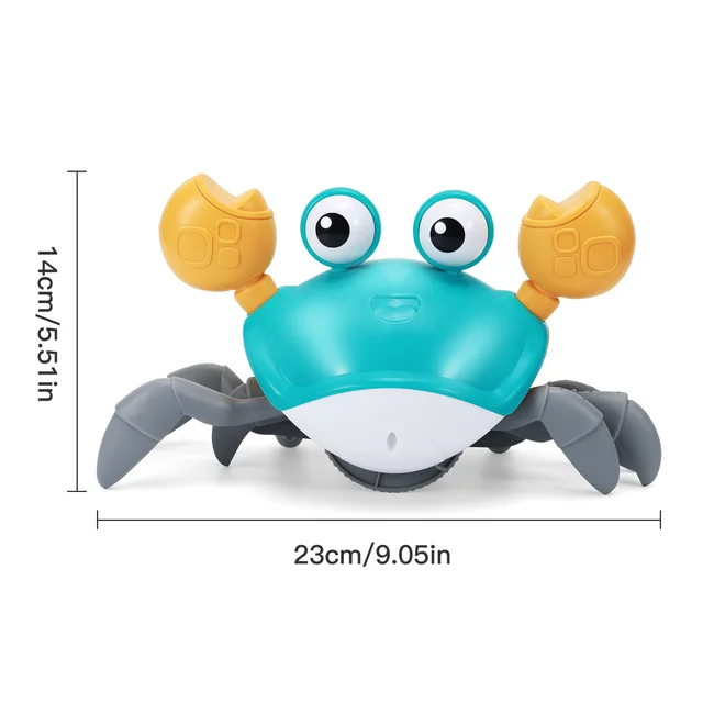 Crawling Crab Baby Toy Touch and Walk Music Light Baby Crawling Toys for Kids Toddler Interactive Learning Development Toy 6