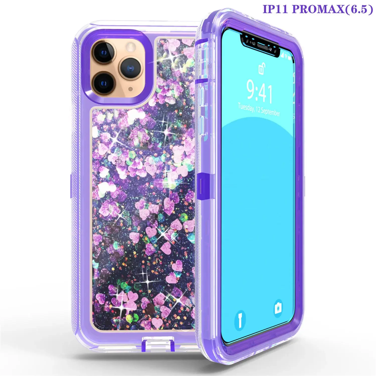 Liquid Glitter Shockproof Phone Case with 3D Sparkly Cover and Anti-Scratch Design