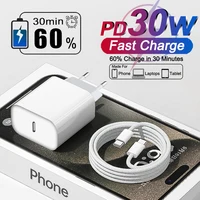 PD 30W Fast Charger For Apple iPhone 17 11 12 13 14 15 16 Pro Max Plus Charging Cable For iPhone 17Air Charger Phone Accessories