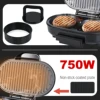 Electric Hamburger Machine 750W Cake Donut Walnut Cooking Kitchen Appliances Breakfast Waffle Machine Non-stick Iron Pan Sonifer 3