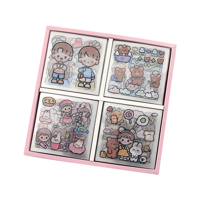 100 Stück Kawaii Aufkleber Set - Wasserdichte PET Aufkleber Für Scrapbooking