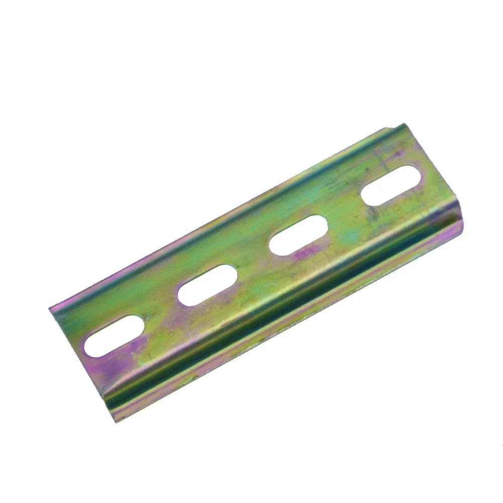 DIN Rail 1 Piece Thickness 1mm NS35-S Steel DIN Rail For Mounting Terminal Block C45 DZ47 Relay