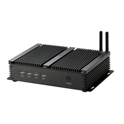 Barebone Fanless Industrial Mini PC Windows XP/7/8/10 Intel Core i5 3317U Desktop HTPC 2*Lans 4*RS232 COM  VGA Rugged Computer
