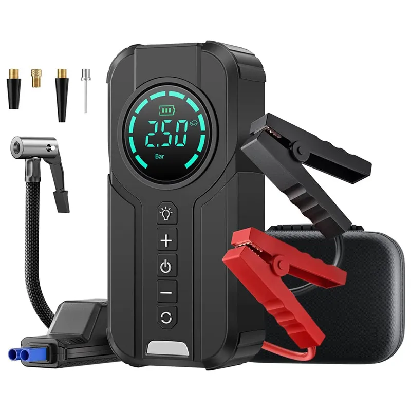 자동차 점프 스타터 보조베터리 공기 압축기 팽창기 펌프, 휴대용 파워 스테이션, 8400mAh 자동차 배터리 충전기 부스터, 4 in 1, 1000A 자동차 점프 스타터 보조베터리 공기 압축기 팽창기 펌프, 휴대용 파워 스테이션, 8400mAh 자동차 배터리 충전기 부스터, 4 in 1, 1000A