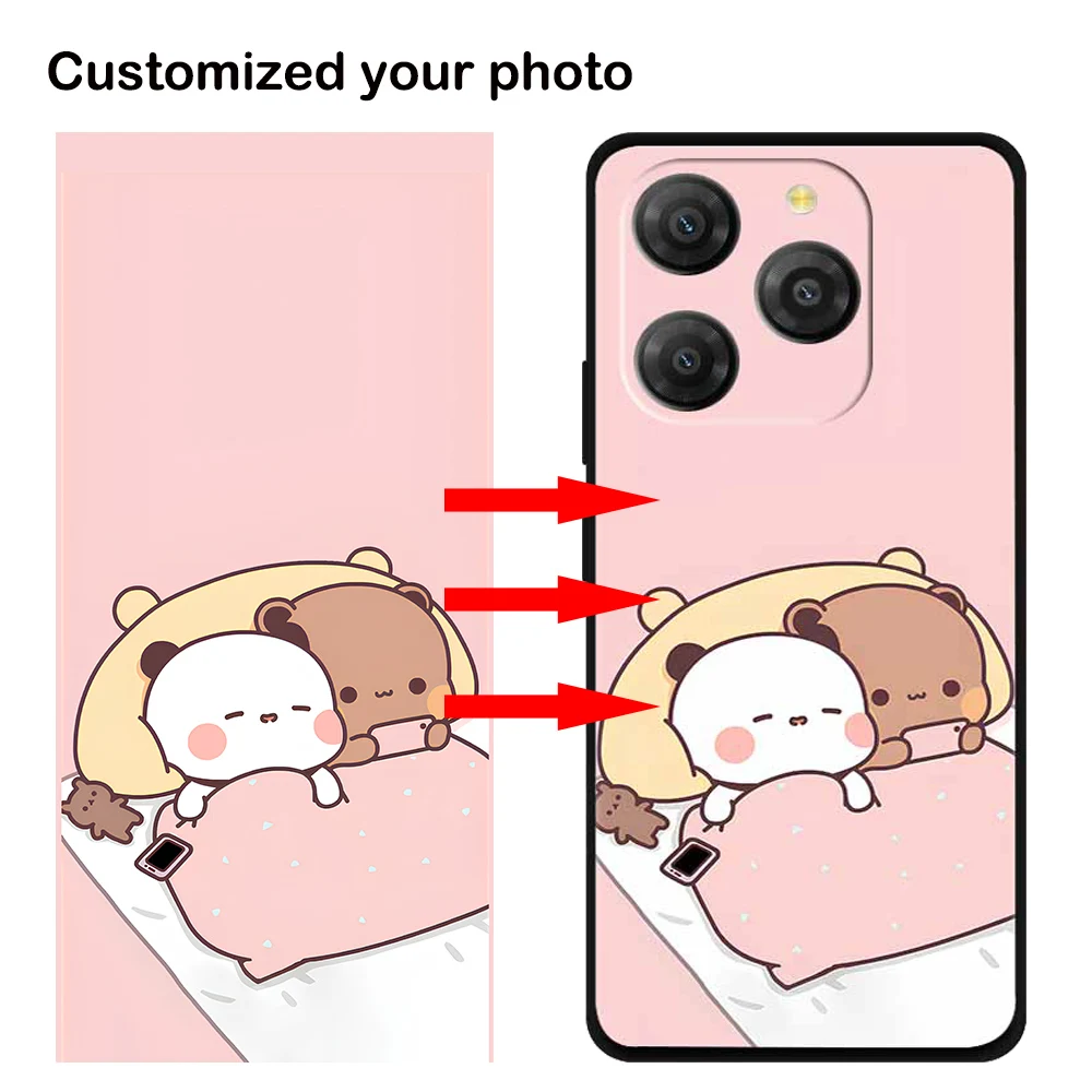 KARTXITAI Funda Personalizada Compatible Con Blackview Shark 8, Carcasa Personalizado Con Tu Foto O Texto Imagen, Gel Flexible,Trasparente,Regalo Original +1 X Cordón Universal Para Teléfono