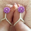 Baby Shoe Pearl Shoes For Kids Jewelry Flowers Foot Chain Infant Colorful Foot Sandals Toddler Accessories Photo Props 1