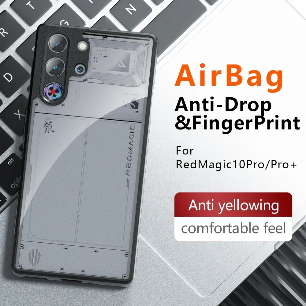 غطاء شفاف وشفاف غير لامع لهاتف Nubia Red Magic 10...