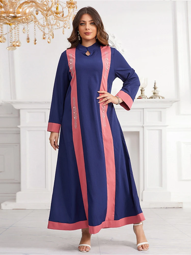 Dubai Turkey Abayas For Women Wedding Party Evening Gowns Long Sleeve Dress 2024 Eid Mubarak Islamic Clothing Caftan Marocain
