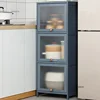 Acrylic Multi-layer Kitchen Cabinets for Kitchen Household Dustproof Cabinet Modern Convenient Kitchen Cabinets for Cafes 4