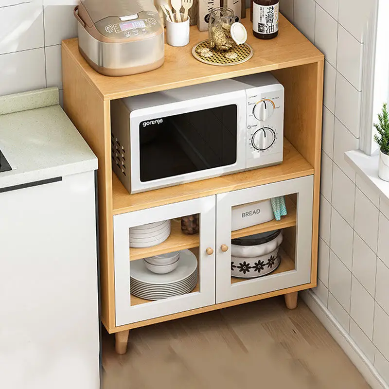 Kitchen Cabinet Storage Rack Sideboard Kitchen Cabinet Locker Living Room Home Small Apartment Oven Microwave  Storage Cabinet